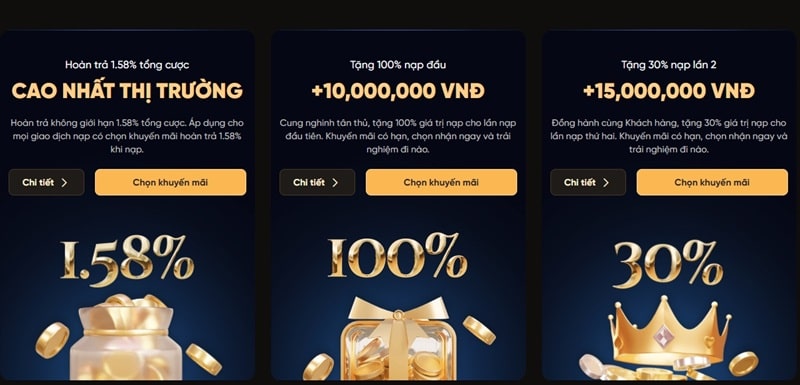 Những khuyến mãi đặc sắc được lựa chọn nhiều nhất