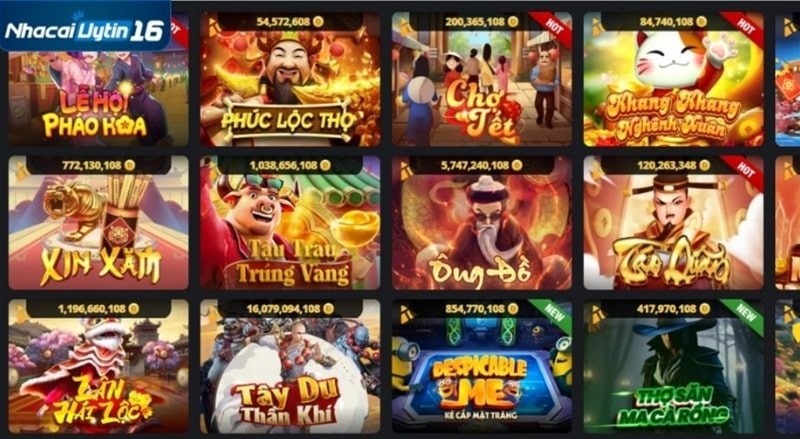 Sảnh slot game được nhiều người lựa chọn