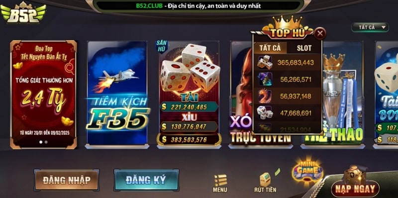 Giới thiệu sơ lược về cổng game bom tấn B52 Club