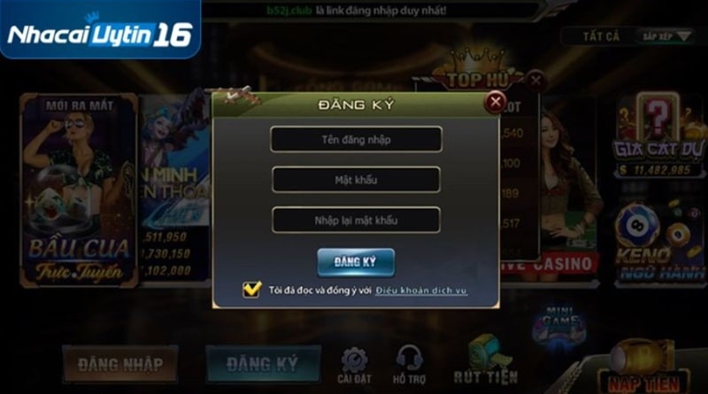 Quy trình trở thành hội viên của cổng game B52 Club
