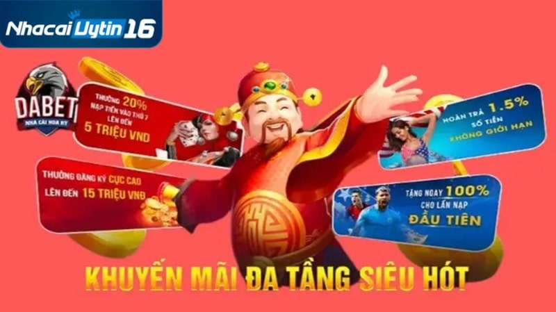 Dabet cung cấp cho hội viên nhiều ưu đãi siêu hot