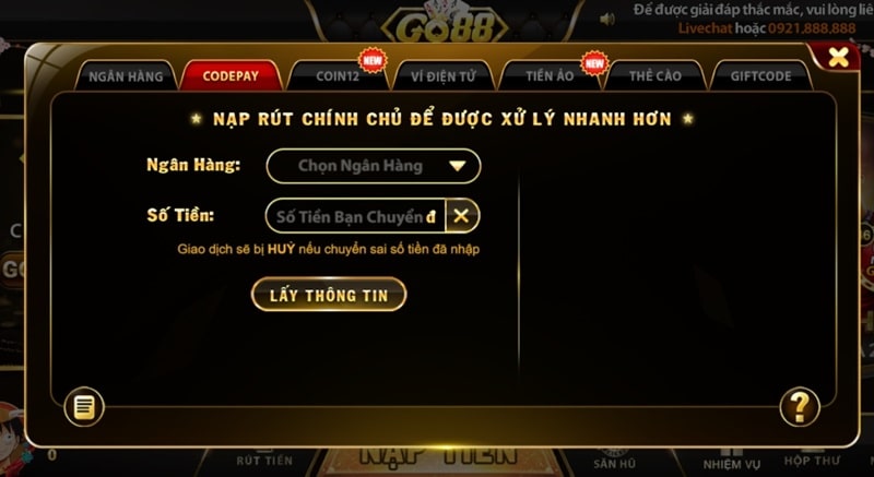 Giao dịch an toàn, nhanh chóng với nhiều phương thức