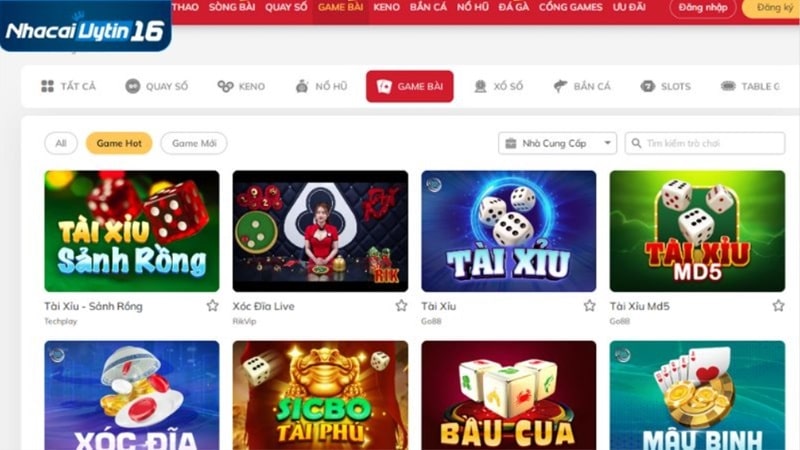 Top những sảnh game nổi bật của Lode88