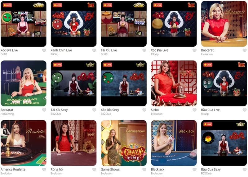 Live casino là một sản phẩm chủ lực của nhà cái May 88