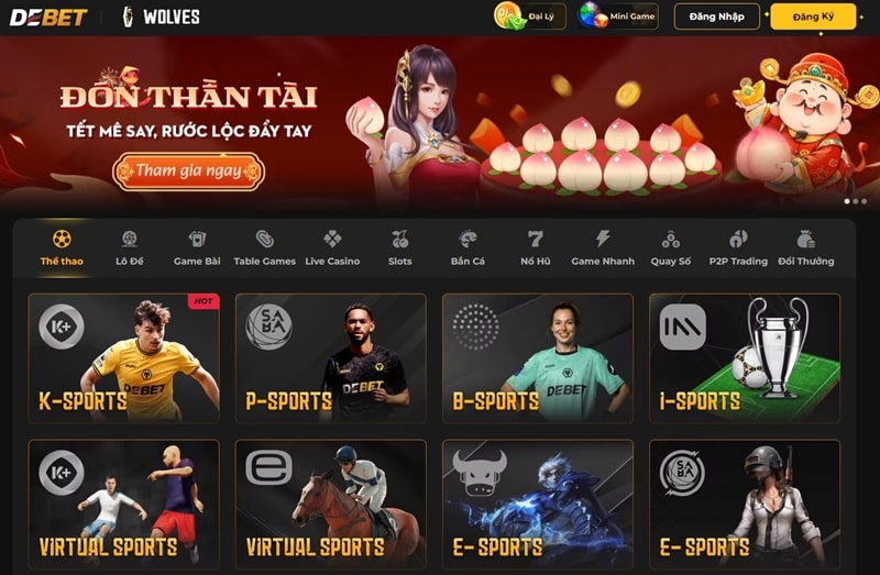 DEBET là một trong những trang cá cược bóng uy tín