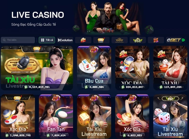 Live Casino đỉnh cao siêu chân thực tại ZBet