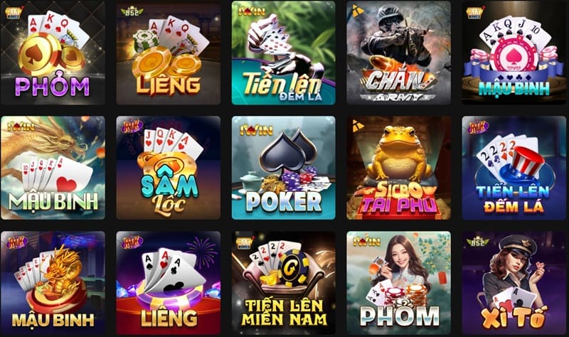 Kho game đánh bài trực tuyến đẳng cấp của nhà cái